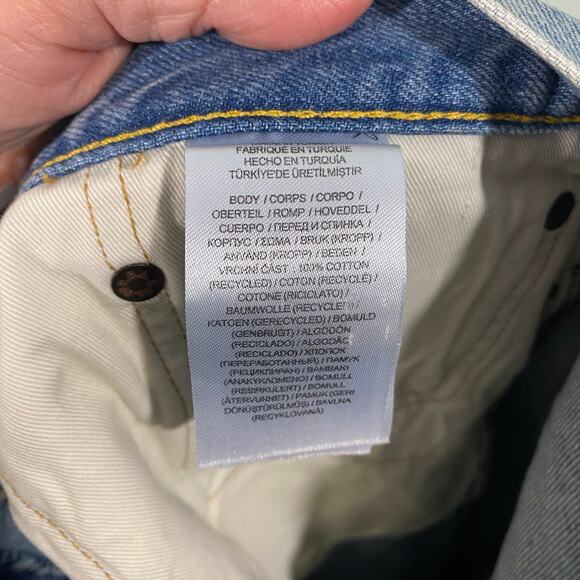 Polo Ralph Lauren Men's Blue Vintage Classic Button Fly Jeans Size 42/(26) - Picture 10 of 11